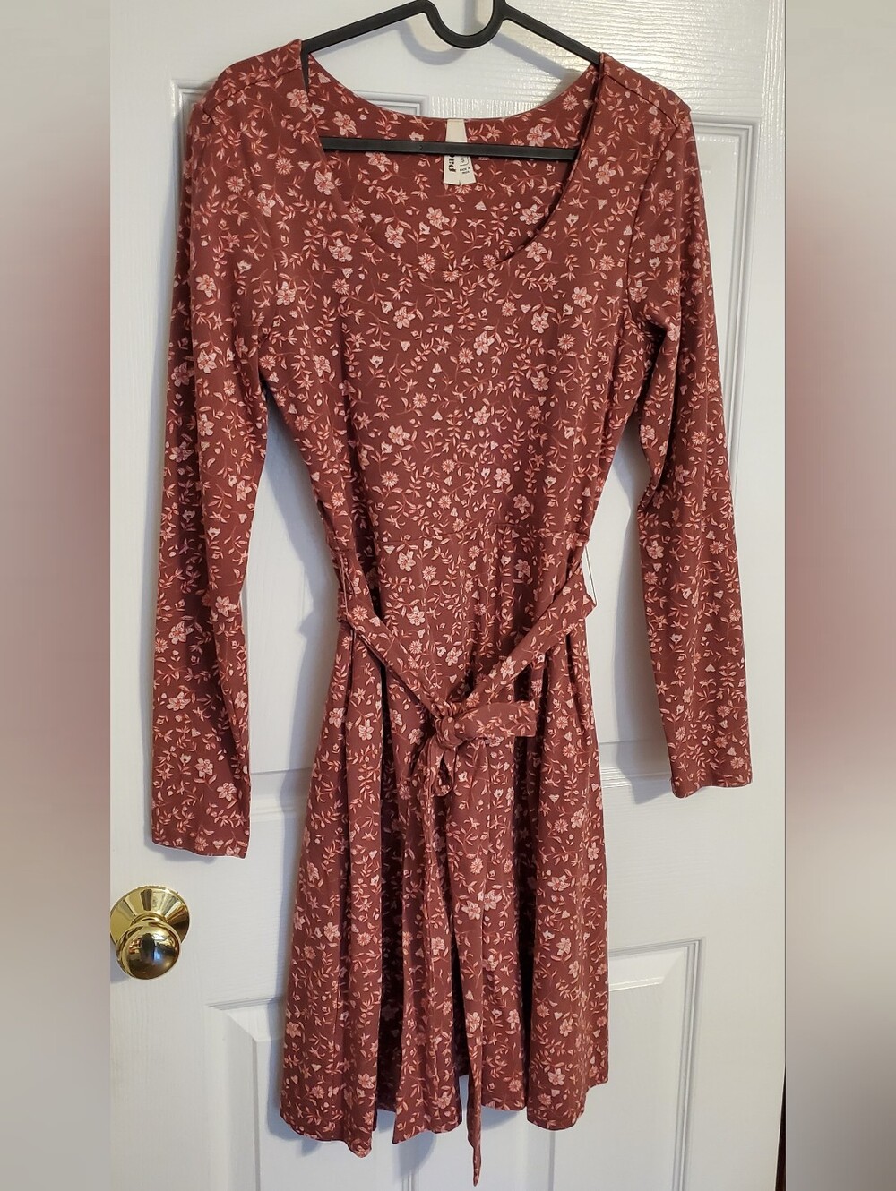 Pact Fit & Flare Women's Western Floral Skylar Dress Size Small